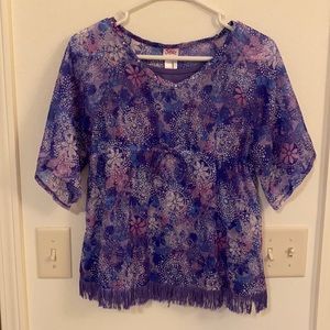 Justice Shimmery Blouse